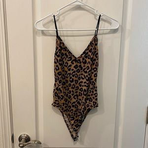 Worn once Forever 21 cheetah bodysuit
